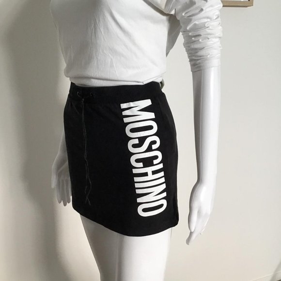 Moschino Teen black & white mini skirt / XS-S - Picture 6 of 8